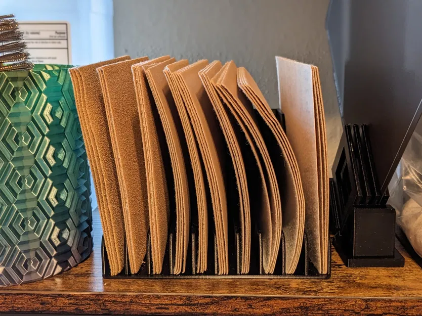 Khay tổ chức giấy nhám với 10 ngăn chứa - Image 3