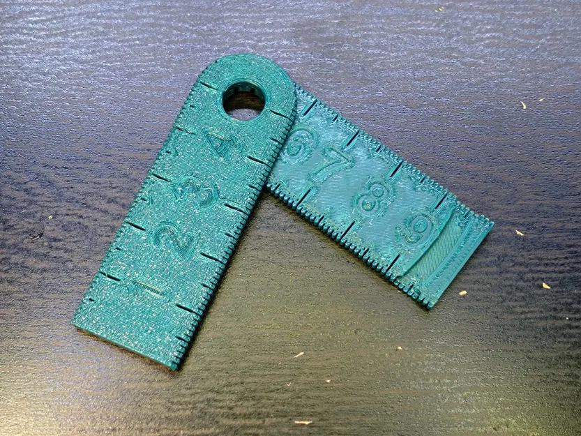 Thước kẻ gập 10cm cho móc chìa khóa - Image 1