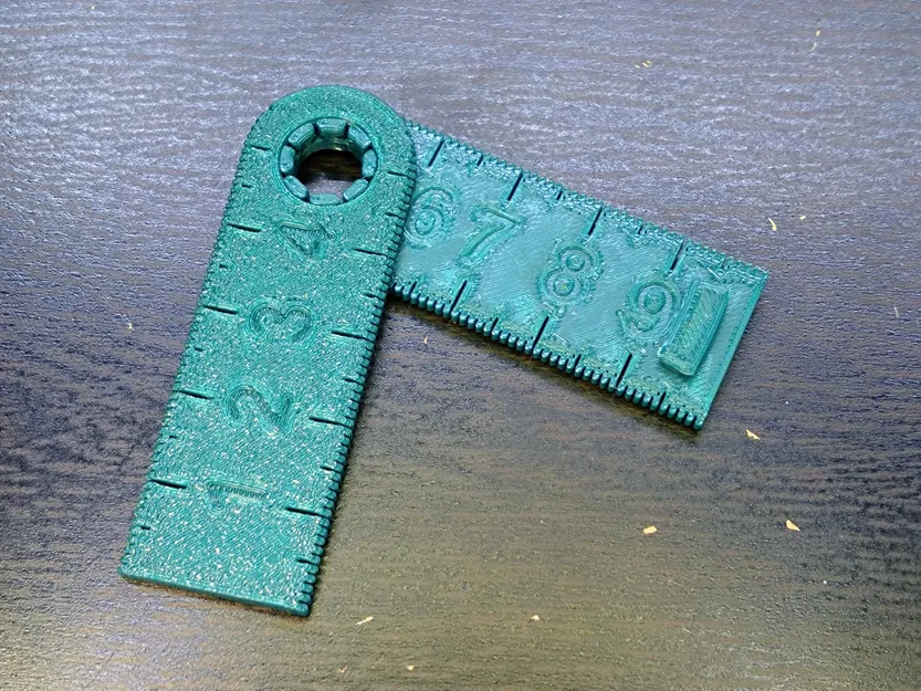 Thước kẻ gập 10cm cho móc chìa khóa - Image 2