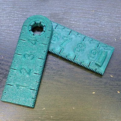 Thước kẻ gập 10cm cho móc chìa khóa