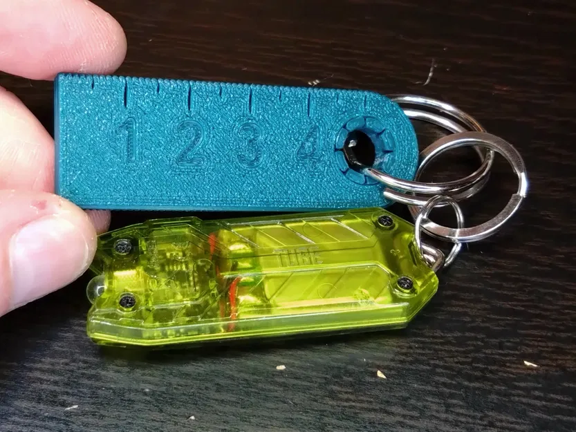 Thước kẻ gập 10cm cho móc chìa khóa - Image 3