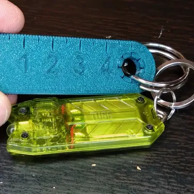 Thước kẻ gập 10cm cho móc chìa khóa