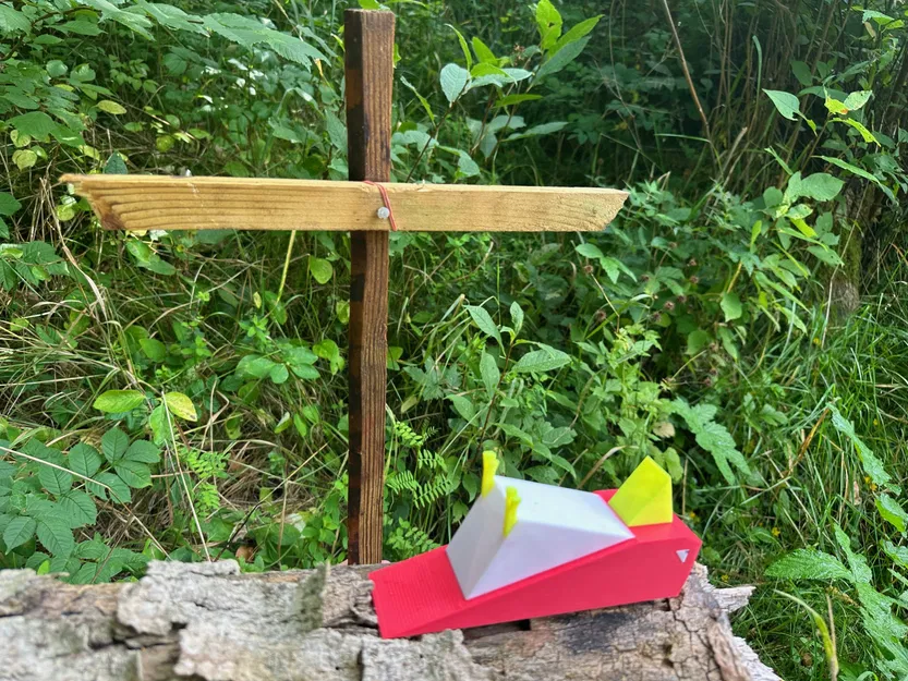 Chim vẹt chết Low Polly trong phong cách Low Poly - Image 1