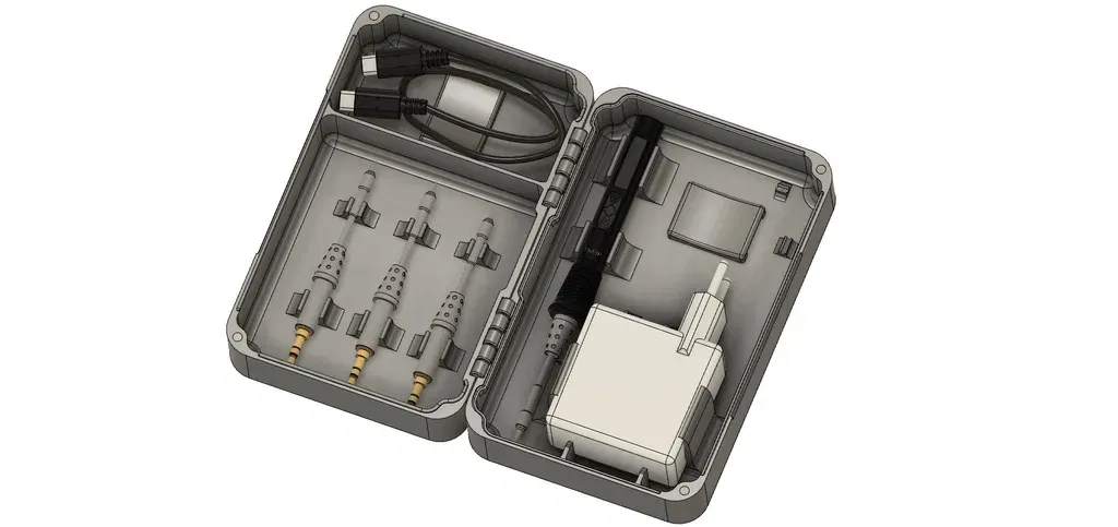 Vỏ đựng mỏ hàn TS80P với nguồn điện bên trong - Image 1