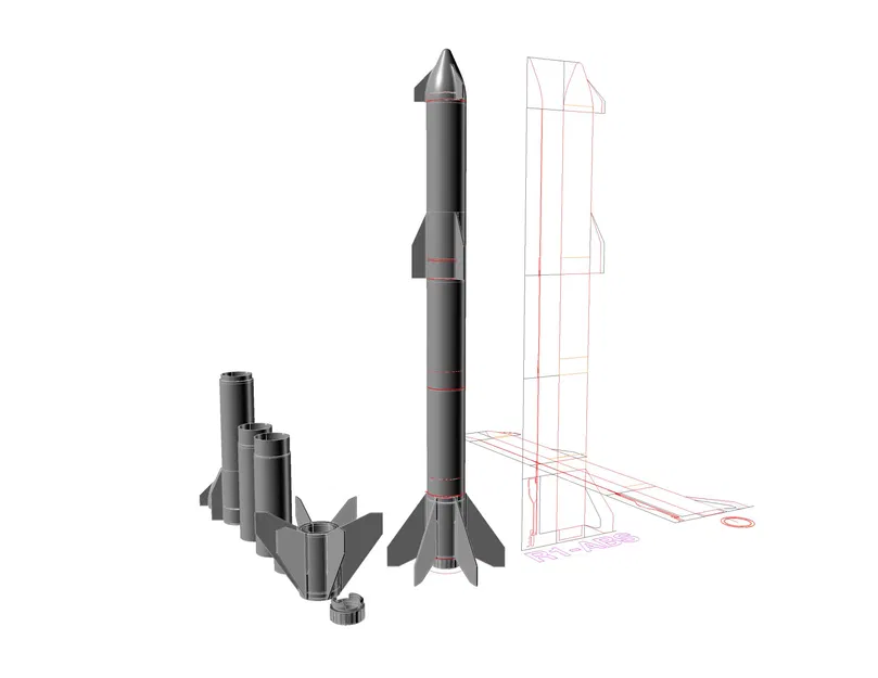 Tên lửa mô hình phong cách Starship v2 - Image 4