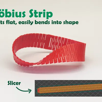 Dải Mobius in được - Cơ chế gắn kết đơn giản