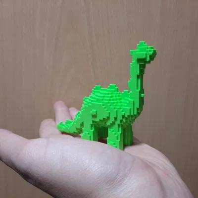 Khối hình khủng long cổ dài dễ thương