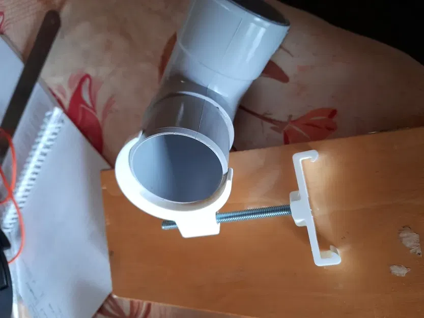 Bộ giá đỡ và kẹp cho máng nước nhựa nhỏ 50mm và 65mm - Image 2