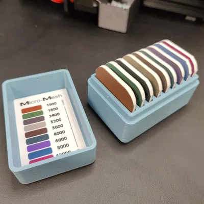Hộp lưu trữ đệm chà nhám Micro-Mesh 2x2