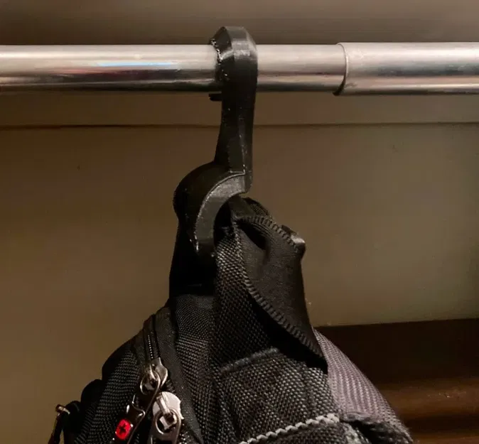 Móc treo balo đơn giản cho thanh treo tủ quần áo - Image 1