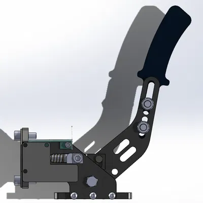 Bộ phanh tay Sim Racing V1 in 3D với Arduino và cảm biến potentiometer