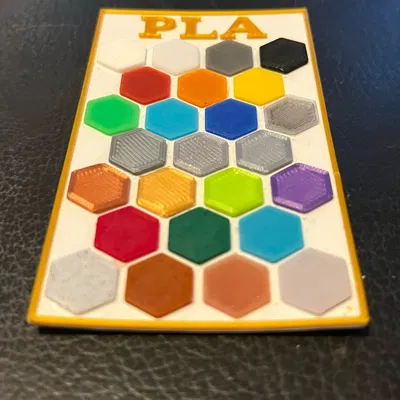 Thẻ mẫu filament - 25 mẫu trên mỗi thẻ