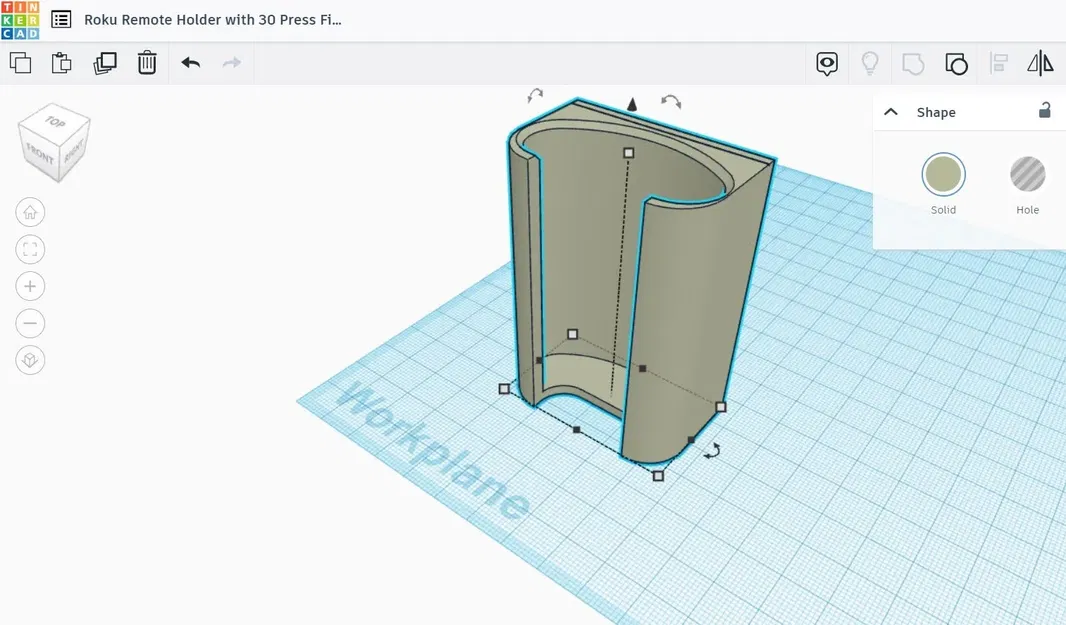 Giá đỡ điều khiển Roku với 30 lỗ cho nam châm 6x2mm - Image 5