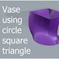 Bình nhỏ hình tròn, vuông và tam giác thiết kế loft - Thumbnail 2