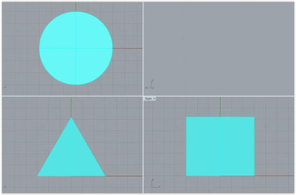 Mô hình 3D ảo ảnh hình tròn, vuông hoặc tam giác - Image 3