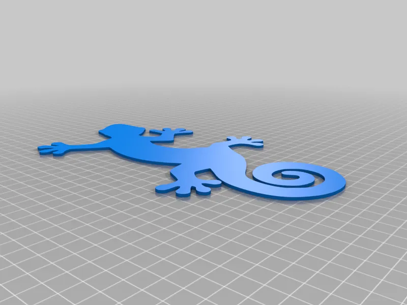 Nghệ thuật sân vườn Gecko cắt laser hoặc in 3D - Image 4