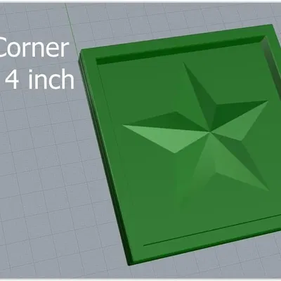 Khối góc 4 inch cho trang trí nội thất