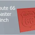 Đế ly Route 66 in 3D hoặc cắt laser - Thumbnail 1