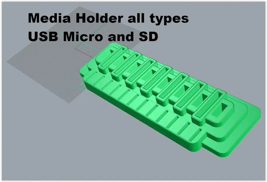 Giá đỡ media cho tất cả loại USB và Micro SD - Image 2