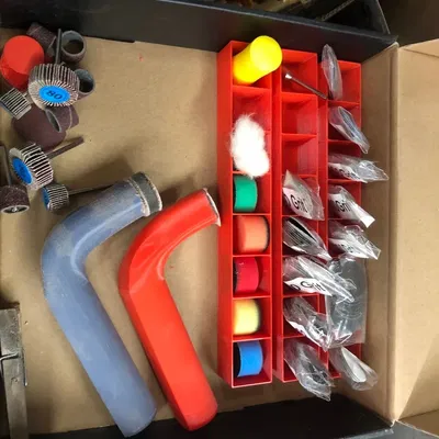 Hộp lưu trữ cho đệm chà nhám Velcro một inch 3 phiên bản