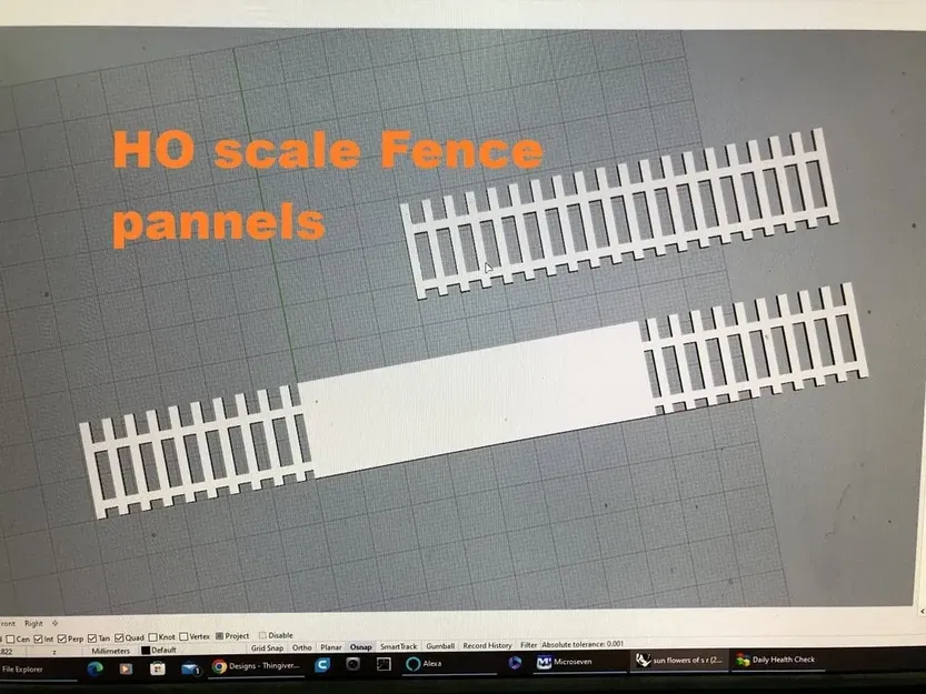 Rào chắn HO Scale với bảng hiệu - Image 2