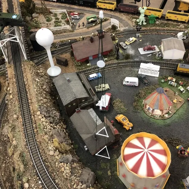 Giá đỡ HO Scale cho tháp viễn thông với ăng-ten di động và vi ... - Image 3