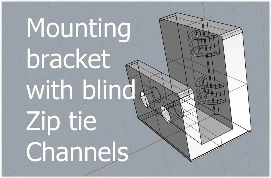 Giá đỡ lắp đặt với kênh Zip tie mù - Image 1