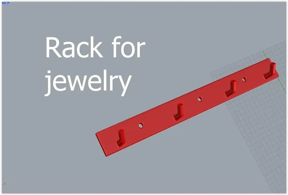 Giá treo với 4 móc cho đồ nhẹ - Image 1