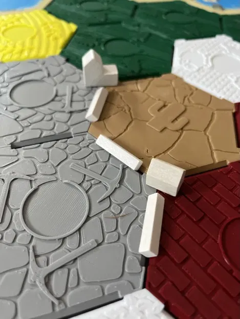 Hexes và biển cho trò chơi Settlers of Catan - Image 1