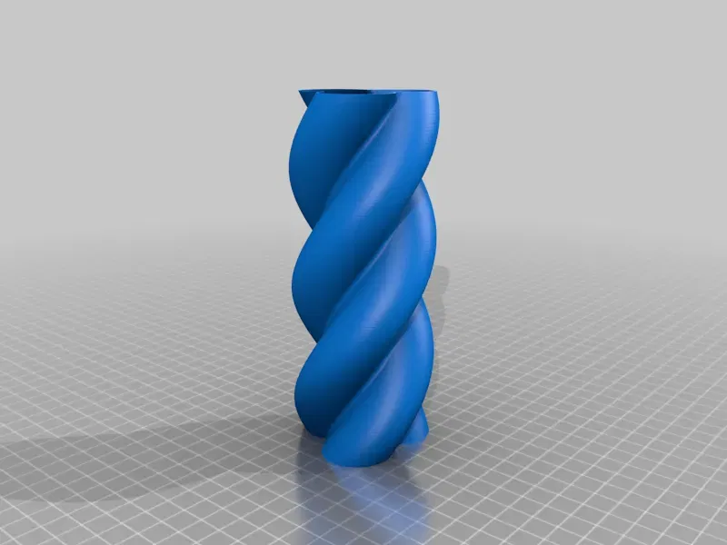 Bình hoa xoắn 3 cánh in 3D - Image 1