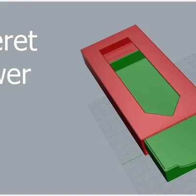 Ngăn kéo bí mật gắn bằng băng dính hai mặt