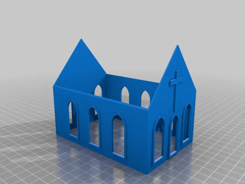 Nhà thờ quy mô HO cho mô hình tàu hỏa - Image 1