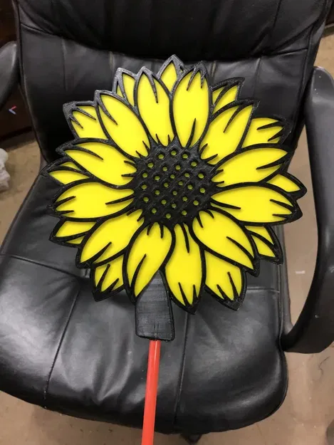 Nghệ thuật sân vườn in 3D hình hoa hướng dương - Image 4