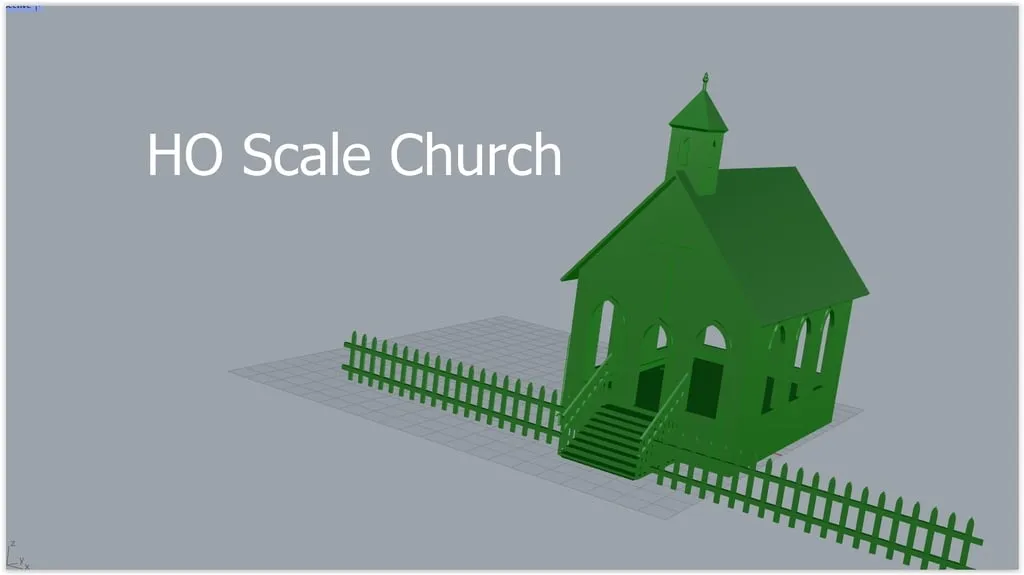 Nhà thờ quy mô HO cho mô hình tàu hỏa - Image 2