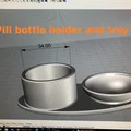 Bình thuốc với khay đựng viên thuốc để đảm bảo uống đú... - Thumbnail 2