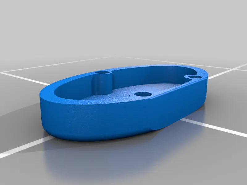 Hộp hình oval có bản lề 7 x 4 in bằng gỗ - Image 6