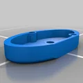 Hộp hình oval có bản lề 7 x 4 in bằng gỗ - Thumbnail 6