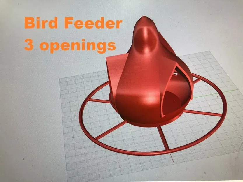 Máy cho chim ăn ngoài trời bằng nhựa PLA - Image 1