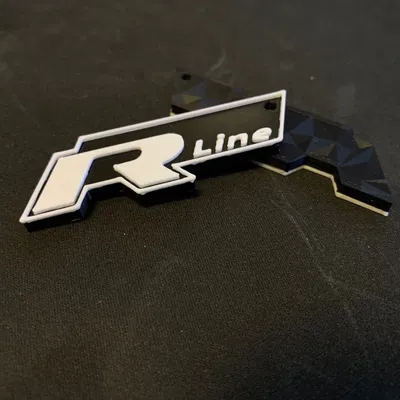 Móc khóa VW "R line" cho golf/passat/arteon/tiguan/touran/touareg/t-roc 7cm