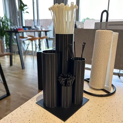 Giá đỡ tổ chức dây buộc cáp (Zip Tie) in Vase Mode