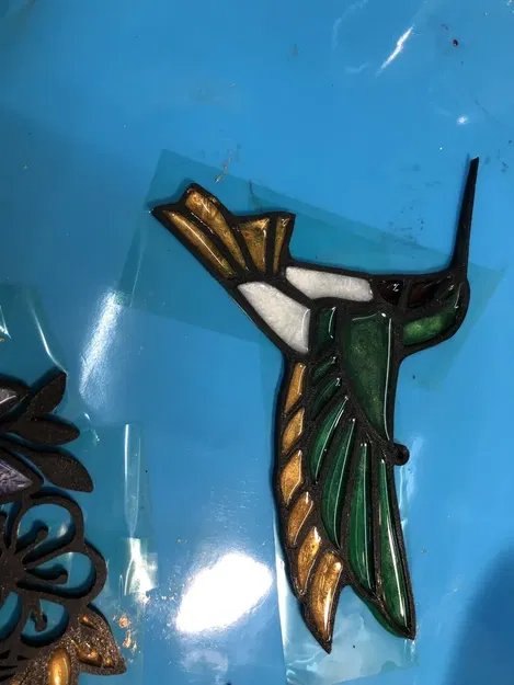 Chim ruồi in 3D để đổ nhựa resin màu - Image 2