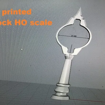 Đồng hồ quy mô HO cho ga xe lửa hoặc góc phố