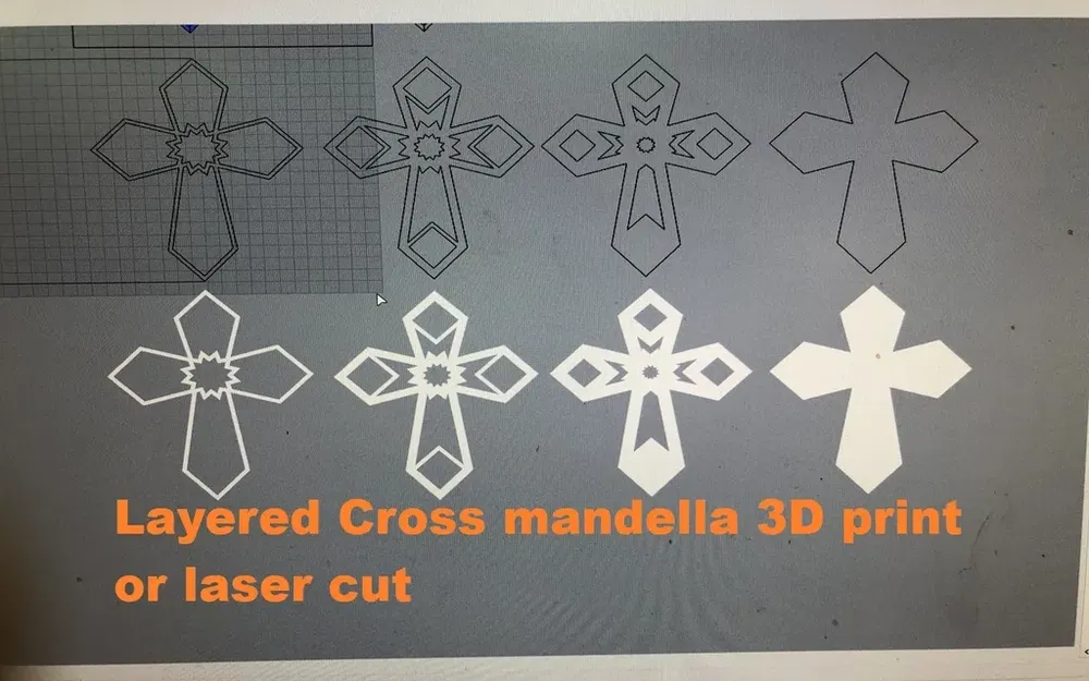 Mô hình chồng lớp in 3D hoặc cắt laser cao 7 inch - Image 3