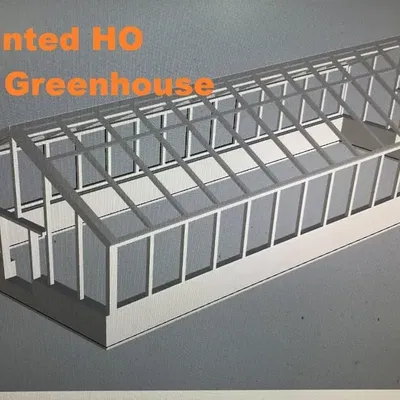 Mô hình nhà kính cho mô hình tàu hỏa tỷ lệ HO