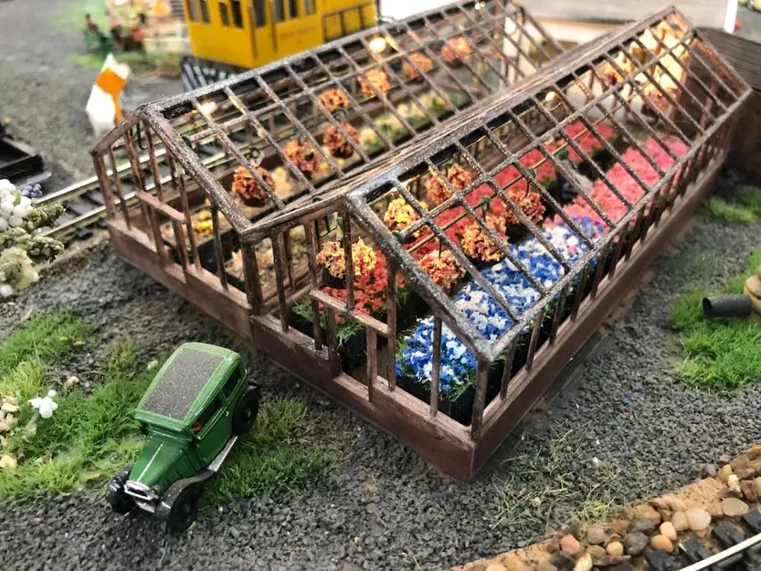 Mô hình nhà kính cho mô hình tàu hỏa tỷ lệ HO - Image 2