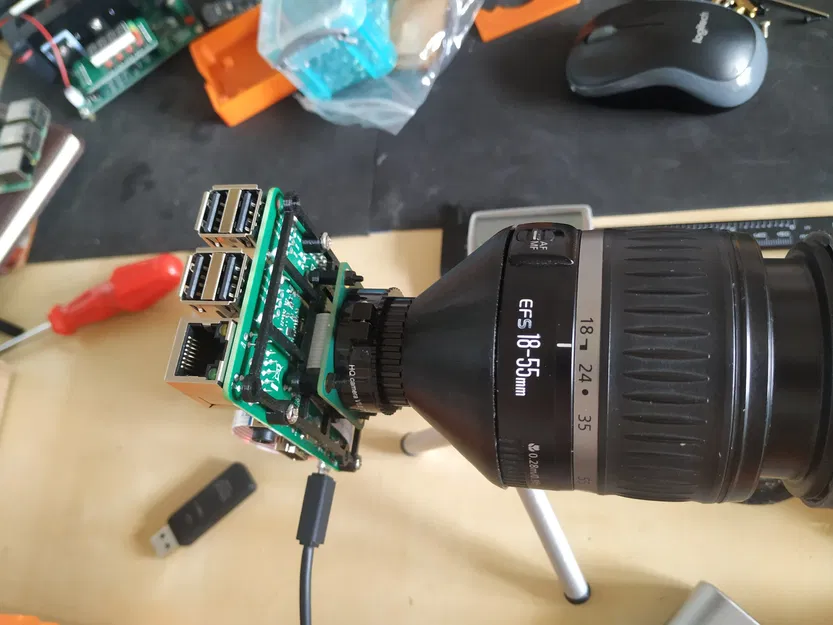 Giá đỡ camera chất lượng cao Raspberry Pi cho ống kính Canon EF - Image 4