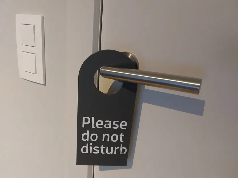 Biển báo "Xin đừng làm phiền" treo cửa - Image 2