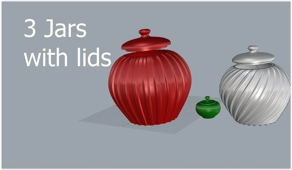 Bộ 3 hũ có nắp trang trí cho không gian sống - Image 3