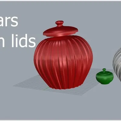 Bộ 3 hũ có nắp trang trí cho không gian sống