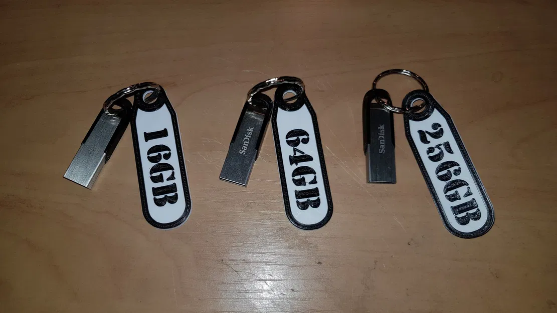 Nhãn nhựa cho USB Stick với kích thước dễ đọc - Image 1